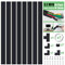 MUDEELA Kabelkanal-Set, Kabelverdecker, Kabelkanal, Kabelführungs-Kit für Home Office - 8 x L 400 mm, B 30 mm H 17 mm, Schwarz