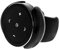 iSpchen Telecomando Bluetooth Volante per auto Ricevitore Bluetooth Telefono cellulare Bluetooth Telecomando Volante Telecomando multimediale, nero con supporto