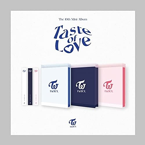 Twice Taste of Love 10th Mini Album Fallen Version CD + 76p Fotobuch + Booklet + 1p Lenticular + 1p Tasting Card + 1p Untersetzer + 5p Photocard + Message Photocard Set + Tracking Kpop Sealed
