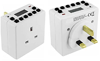 Programmable 13Amp 7 Day LCD Digital Electronic Plug-in Timer Switch Socket UK