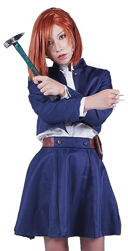 CoolChange Nobara Kugisaki Costume de cosplay pour les fans de Jujutsu Kaisen Taille : L