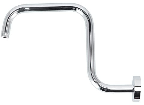 Estensione del Braccio Doccia a Forma di S, 13'' Braccio di Prolunga per Soffione Doccia in Acciaio Inox a Forma Braccio Lungo per Soffione Doccia con Curva a Collo Oca Staffa per Casa e Albergo(UN)