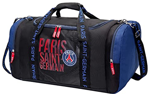 PARIS SAINT-GERMAIN Sporttasche PSG, offizielle Kollektion, Schwarz, 30 x 60 x 30 cm