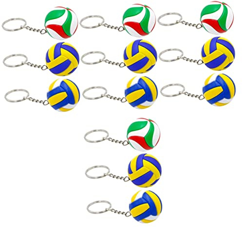 12 StüCk Volleyball SchlüSselanhäNger - Kreative SchlüSselanhäNger FüR Kinder RucksäCke Taschen Und AutoschlüSsel Sport ZubehöR in Verschiedenen Farben