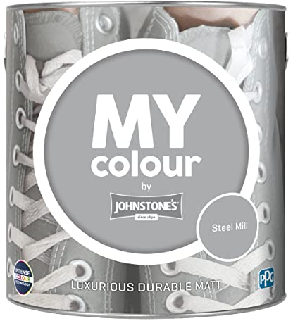 MY colour by Johnstone's - Luxurious Durable Matt - Steel Mill - Colour Intense Technology - 2.5L