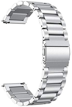Bracelets de rechange en acier inoxydable de 18 mm pour femme Fossil Q Venture HR Gen 4/Gen 3