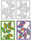 BENECREAT 2 Stück Blatt-Hintergrund-Stanzschablonen, Pflanzen-Hintergrundbrett Mit Spitzen-Stanzformen, DIY-Bastel-Prägeschablone Für Dekorationspapier, Scrapbooking, 0.8mm Dick