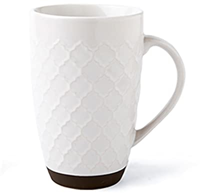 Taza Taza de Gran Capacidad de 600 ml, café de Porcelana Original, cerámica Creativa, Exquisita Olla al por Mayor, Juego de Tazas de vajilla de té con Leche Inusual (Blanco 600 ml)