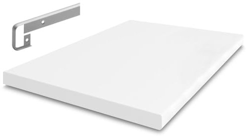 FURNIFY Arbeitsplatte (1 Weiß / 80x60 cm / 28mm) Küchenarbeitsplatte Laminatplatte Küchenmöbel