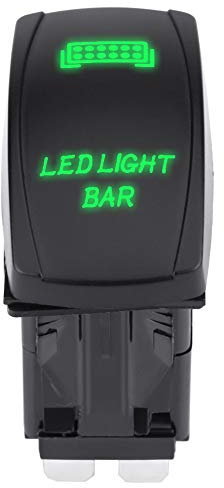 LED-Lichtleisten-Wippschalter, 12 V, 24 V, Wasserdicht, 5-poliger LED-Lichtleisten-Kippschalter, SPST Ein/Aus, für Auto, Boot, LKW, 5-poliger Wippschalter, 5-poliger