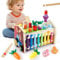 MilliGlee Juguetes Infantiles para Bebés 1 2 Años - Montessori 1 Año con Martillo Xilófono Infantil para Juguetes Regalos para Niños Niñas 1 2 3 Años (8-1)