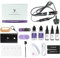 v light hair extensions machine kit v light hair connector, v light glue * 3, Glue Remover Solution*2, 2 packs of hair extension film, and 1 hair extension comb