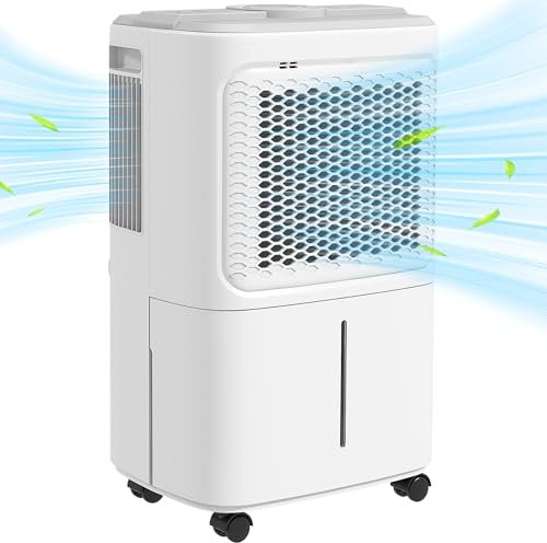 HOMCOM 12L/Day Dehumidifier with 1.6L Water Tank & Drainage Hose, 24H Timer, Digital Humidity Display, 3 Colour Light, Continuous Drainage Dehumidifiers for Drying Clothes, Bedroom, Basement