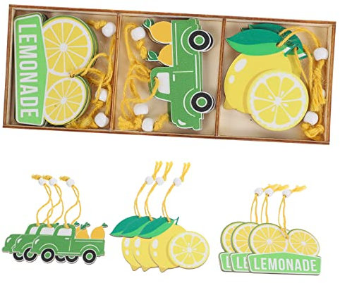 HOLIDYOYO 9Pièces Pendentifs Citronnés Décorations pour Fête et Maison de Accessoires de Décor Extérieur et Intérieur