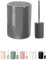 KW Ceramic Toilet Brush and Bathroom Bin Set (Anthracite)