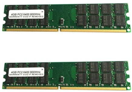 Tynmoel 2X Memoria RAM DDR2 4GB 800Mhz RAM de Escritorio Memoria PC2-6400 Memoria RAM DIMM de 240 para Memoria RAM AMD