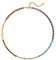 Aleasha Bunte Steine Kette Damen Gold Boho Perlenkette Tigerauge Lapislazuli Amazonit Strand Halskette Edelstahl Handgefertigte Schmuck 40+5cm