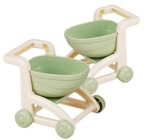 ibasenice 2St Mini-Einkaufswagen Kleinkind Zelt Outdoor-Spielgeräte für Kleiner Supermarkt Einkaufswagen Supermarkt Wagen Kleiner Einkaufswagen Miniwagen