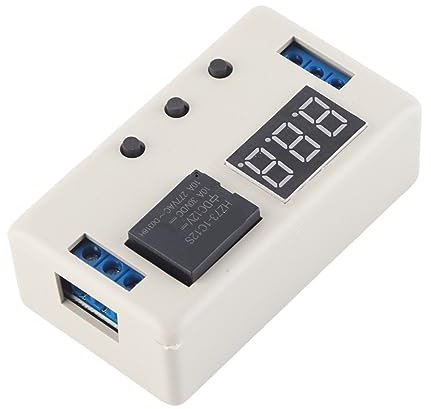 12V Timerschalter mit verstellbarem Zeitzünder, LED-Anzeige, Einstellbarer Steuerungsschalter für Industrie und Smart Home – Energie sparend & Sicherheitsautomatisierung – Premium Qualität