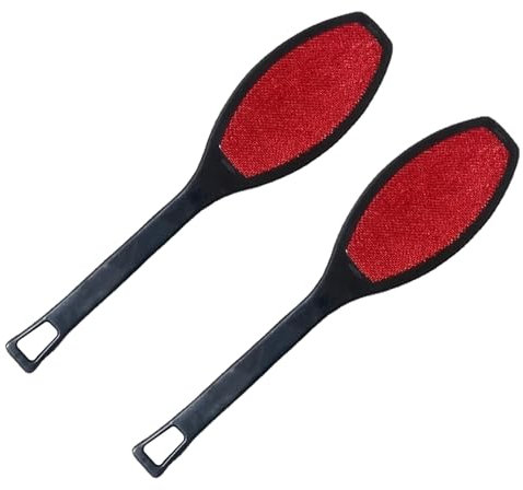 2 Pcs Double Sided Lint Brush for Clothes,Fluff Remover for Pet Hair,Defluffer Furniture Remove Cat & Dog Fur From Fabric Carpet Dust & Velvet Upholstery Clothing,Portable,Reusable,Effective Cleaning