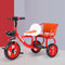 Kleinkinder-Dreirad mit Zwei Sitzen, mit Beifahrersitz Kinder-Dreirad, Verstellbarer Lenker und Rücksitz, für 1-6 Jahre Junge und Mädchen Geschenke, Vorschule Spielplatz Ausrüstung(Red)