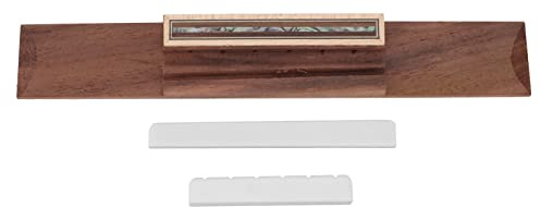 MUNEFE Guitar Saddle Set, Acoustic Guitar Bridge Pins, Guitar Bridge Saddle, Suitable for Any Classical Guitar