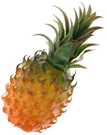 Wswqop Künstliche Ananas Dekoration Deko Fruchtornament Künstliche Nachbildung Langlebige Attrappe für Fotorequisiten Partytisch Regal, Ananas,l