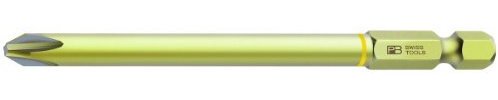 PB Swiss Tools 1/4 PrecisionBit for Power Tools w/nanocoating for Phillips Screws, long-type size 2 by PB Swiss