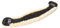 Engel Reitsport | Lammfell Sattelgurt Dressur Kurzgurt Mondgurt MGURT-70-SCH-MED schwarz/med. 28 70cm