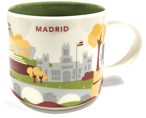 STARBUCKS Usted Está Aquí' Yah Taza De La Ciudad - Madrid, España. 14 Oz Blanco