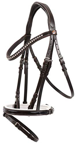 Hans Melzer Trense Lexington braun/silber braun unterlegt LACK Extra Warmblut