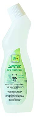 Sanit Bio WC Reiniger |beseitigt schnell und problemlos Kalk-, Urinstein- und Schmutzablagerungen |100% der Inhaltsstoffe sind natürlichen Ursprungs | Bio Reiniger 3368