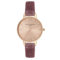 Olivia Burton Analog Quarzuhr für Damen mit Pinkes Armband aus Polyester - OB16DE03