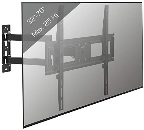 VCM Universal TV VESA Wandhalterung Halter ausziehbar schwenkbar neigbar B-SN600 Schwarz
