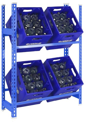 Simonrack Getränkekistenregal, 6 Kästen, Flaschenregal, Getränkekistenhalter, Kistenregal, Antracite - Simonbottle