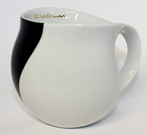 Luigi Colani dekorierte Kaffeetasse Becher Tasse Cappuccinotasse Kaffeebecher „Gold&Color“ Arrow schwarz 280 ml
