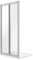 Porte de Douche 80CM H198 Verre Transparent Ouverture Saloon 2 Parois Pivotantes mod. West