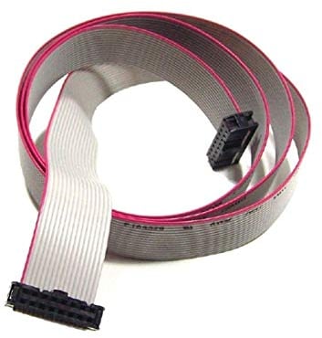 Easyricambi - Cavo Flat connettore a 16 Poli per collegare Il Display Tastiera alla Scheda centralina Micronova stufe a Pellet Lunghezza 150cm Cavo Piatto con attacchi elettrici Femmina a 16 contatti