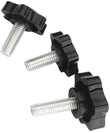 Yudesun Bloccaggio Maniglia Impugnature Vite Manopole - M10 Filettatura Maschio Plastica Testa a Stella Vite Mano Bloccaggio Dadi Manopola Impugnature Maniglia