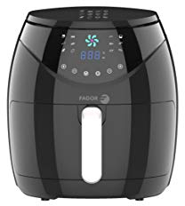 FAGOR Freidora de aire NATURFRY. 1800W de potencia y 12 programas preinstalados. Capacidad de 5.5L y cubetas totalmente desmontables y lavables en el lavajillas. Interior antiadherente.