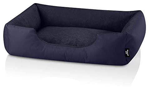 BedDog Hundebett Zara, Hundekissen mit abziehbaren waschbaren Bezug, Hundekorb, Hundesofa, für mittel-große Hunde, L