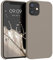 kwmobile Case Compatible with Apple iPhone 12 mini Case - TPU Silicone Phone Cover with Soft Finish - Taupe