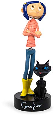 Surreal Entertainment Coraline with Cat PVC Bobble Figure | 6.5 Inches Tall
