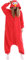 Relaxo Kostüm Cookie Monster Onesie Elmo Einteiler Jumpsuit Sesamstraße Relax Kostuem Pyjama Fasching Halloween Schlafanzug Cosplay Erwachsene Karneval Red M