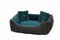 Luxus Hundebett Vintage Shabby - Hundebett für kleine Hunde waschbar - Hunde Bettchen oder Katzenbett klein - Hundesofa Glamour mit warmes Schlafplatz für Hunde in Größe S 65x45cm im Türkisgrün Farbe