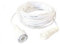 TOT ELECTRIC Prolunga 10 mt per Tenda luminosa natalizia catene serie lucciole di natale per esterno IP44 impermeabile professionale per feste di natale cavo bianco (Prolunga 10mt [solo prolunga])