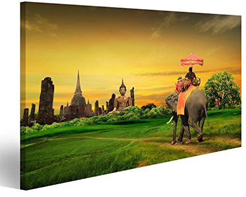 Bild auf Leinwand Sunset Thai Landschaft Thailand Wandbild Poster Kunstdruck Bilder