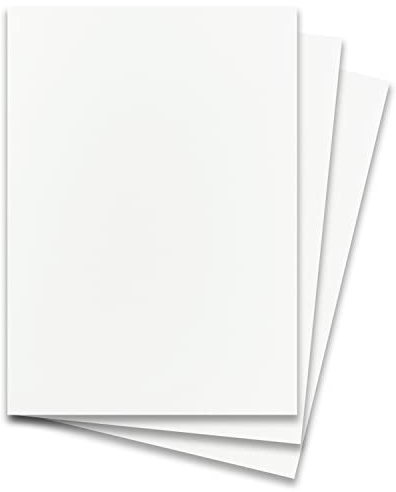 20 Stück DIN A5 Karton mit Leinenstruktur - Farbe: Weiss - 14,8 x 21 cm - 250 Gramm pro m² - Einzelkarte ohne Falz - Ideal zum Basteln, Scrapbooking, Grußkarte