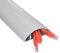 Aluminum Alloy Threshold Strip Self-Adhesive Floor Wire Cover Door Transition Bar Cable Protector Secure Wires Cable Cover, Adhesive Wire Duct Floor Wire Cover for Home Office 50/80/100/120/140/150cm