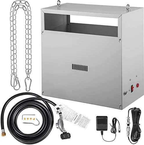 ARWIC 8 Quemador de CO2 de latón generador de CO2 para Planta, Encendido electrónico Integrado, 22352 BTU/HR propano líquido LP/generador de dióxido de Carbono de Gas Natural, para Inver NG